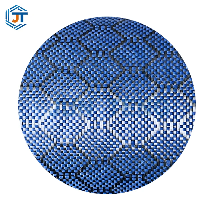 Vải sợi carbon dệt màu xanh 3K
